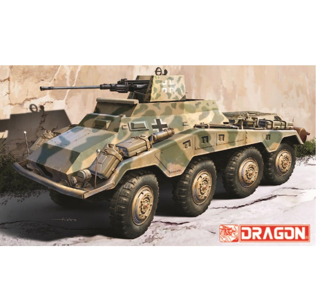 DRAGON（ドラゴン） WW.II ドイツ軍 Sd.Kfz.234/4 シュヴェーベラフェッテ 2cm対空砲搭載型 8輪重装甲車 1/35スケール 未塗装組立キット