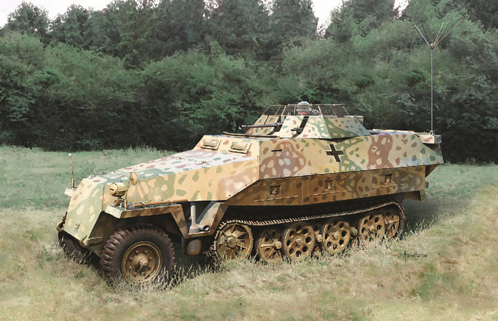 DRAGON(ドラゴン) WW.II ドイツ軍 Sd.kfz.251/23 Ausf.D 装甲偵察車 EZトラック&ボーナスフィギュア付属 1/35スケール 未塗装組立キット