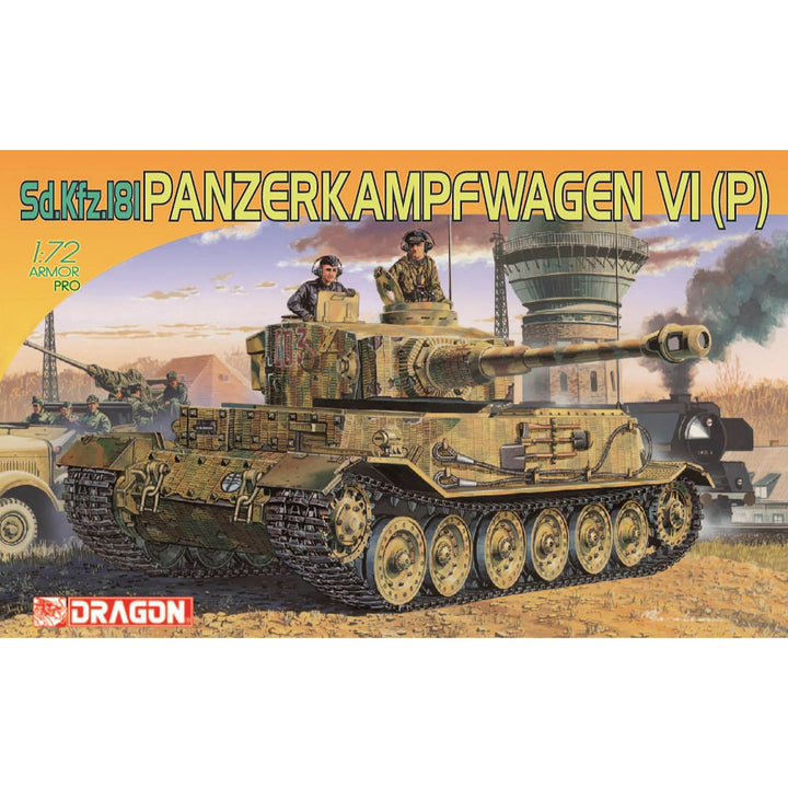 DRAGON(ドラゴン) WW.II ドイツ軍 Sd.Kfz.181 Pz.Kpfw.VI(P) ポルシェティーガー 1/72スケール 未塗装組立キット