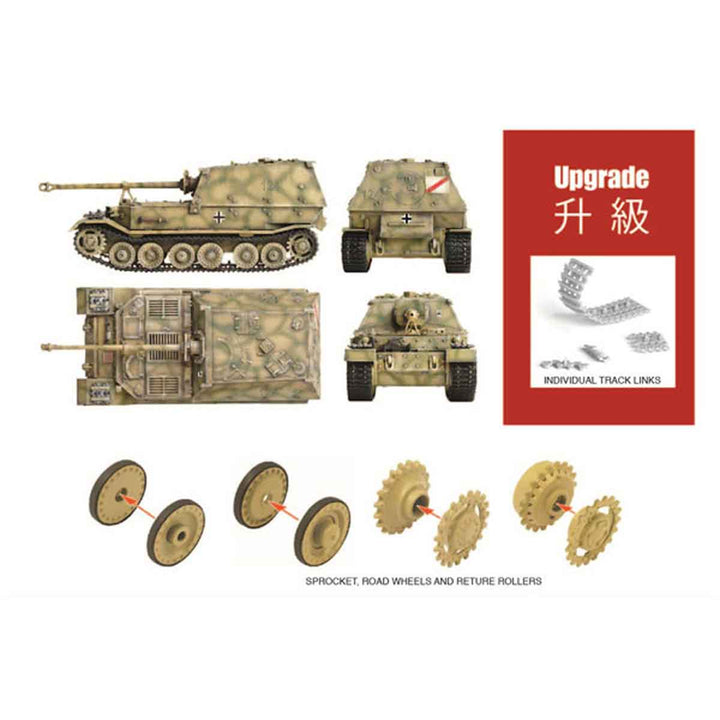 DRAGON（ドラゴン） WW.II ドイツ軍 Sd.Kfz.184フェルディナンド 重駆逐戦車 1/72スケール 未塗装組立キット