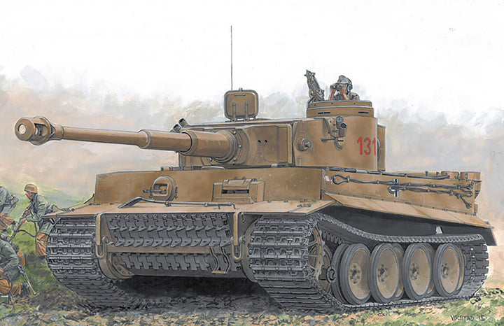 DRAGON(ドラゴン) WW.II ドイツ軍 Sd.Kfz.182 ティーガーI 初期生産型 1/72スケール 未塗装組立キット