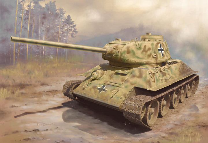 DRAGON(ドラゴン) WW.II ドイツ軍 鹵獲戦車 T-34/85 1/72スケール 未塗装組立キット