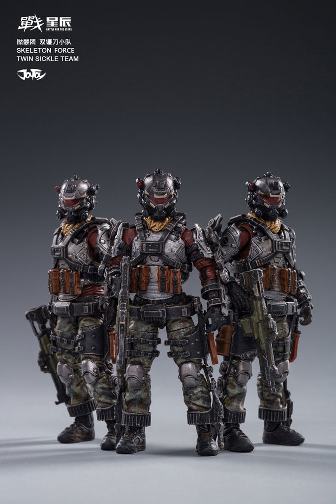 JOYTOY(ジョイトイ) ｽｹﾙﾄﾝﾌｫｰｽ　ﾀﾞﾌﾞﾙｼｯｸﾙｽｸﾜｯﾄﾞ 塗装済みフィギュア