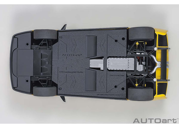 AUTOart(オートアート) ランボルギーニ ディアブロ SV-R （SUPERFLY YELLOW／イエロー） 1/18スケール 塗装済みミニカー