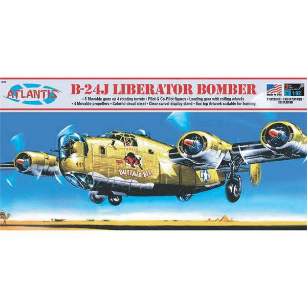 Atlantis Models(アトランティスモデル) WW.II アメリカ軍 B-24J リベレーター "バッファロービル" 1/92スケール 未塗装組立キット