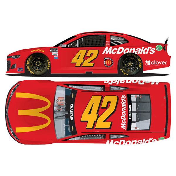 LiONEL Racing(ライオネルレーシング) "ロス・チャステイン" #42 マクドナルド スローバック シボレー カマロ NASCAR 2021 1/64スケールミニカー