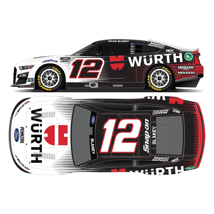LiONEL Racing(ライオネルレーシング) "ライアン・ブレイニー" #12 Würth フォード マスタング NASCAR 2022 ネクストジェネレーション 1/64スケール 塗装済みミニカー