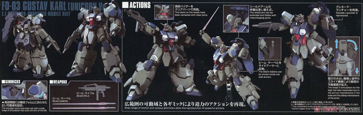 HGUC グスタフ・カール(ユニコーンVer.) 1/144スケール