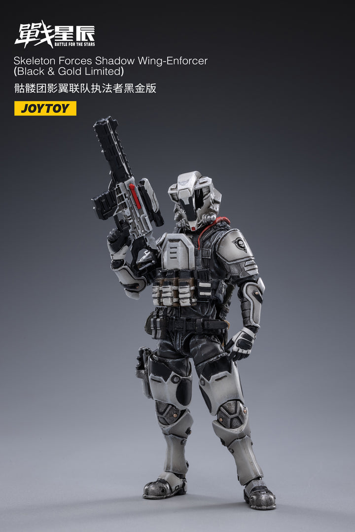 バトル フォー ザ スターズ スケルトンフォース シャドウ ウィング エンフォーサー (ブラック＆ゴールド リミテッド) 1/18スケール