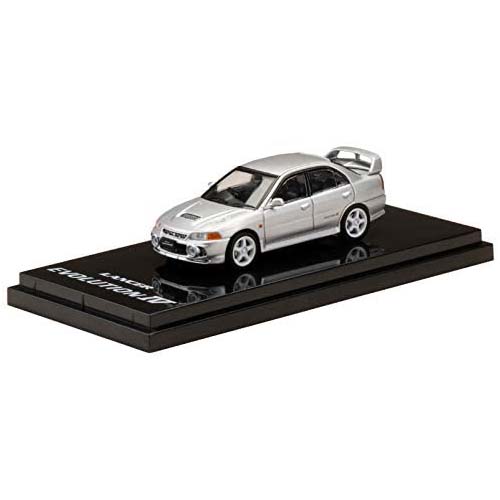 ホビージャパン 1/64 三菱ランサー GSR EVOLUTION IV CN9A カスタムバージョン スチールシルバー 完成品
