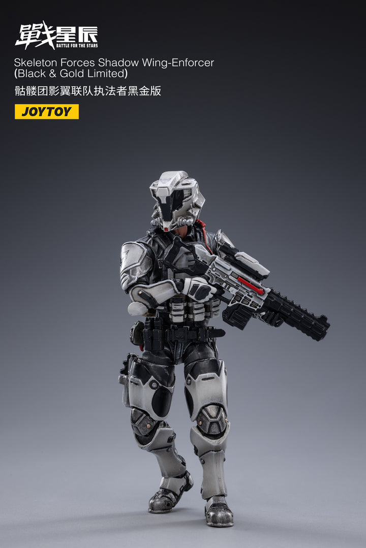 バトル フォー ザ スターズ スケルトンフォース シャドウ ウィング エンフォーサー (ブラック＆ゴールド リミテッド) 1/18スケール