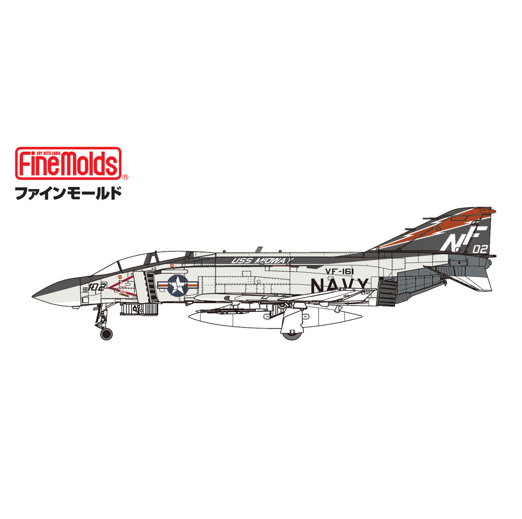 ファインモールド（FineMolds） 1/72スケール航空機アメリカ海軍 F-4J 戦闘機 
“ミッドウェイ 1978”
【限定品】 1/72 未塗装組立キット