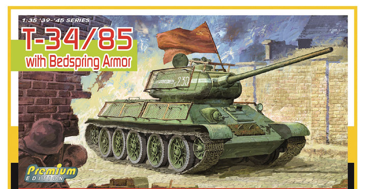 1/35 WW.II ソビエト軍 T-34/85 ベッドスプリングアーマー装備 マジックトラック付属