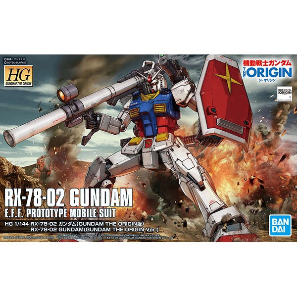 HG RX-78-2 ガンダム(GUNDAM THE ORIGIN版) 1/144スケール