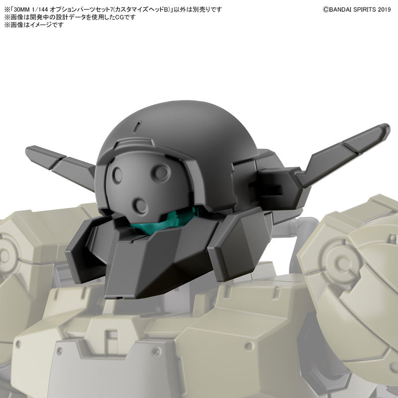 オプションパーツセット７（カスタマイズヘッドＢ） 色分け済み組立キット