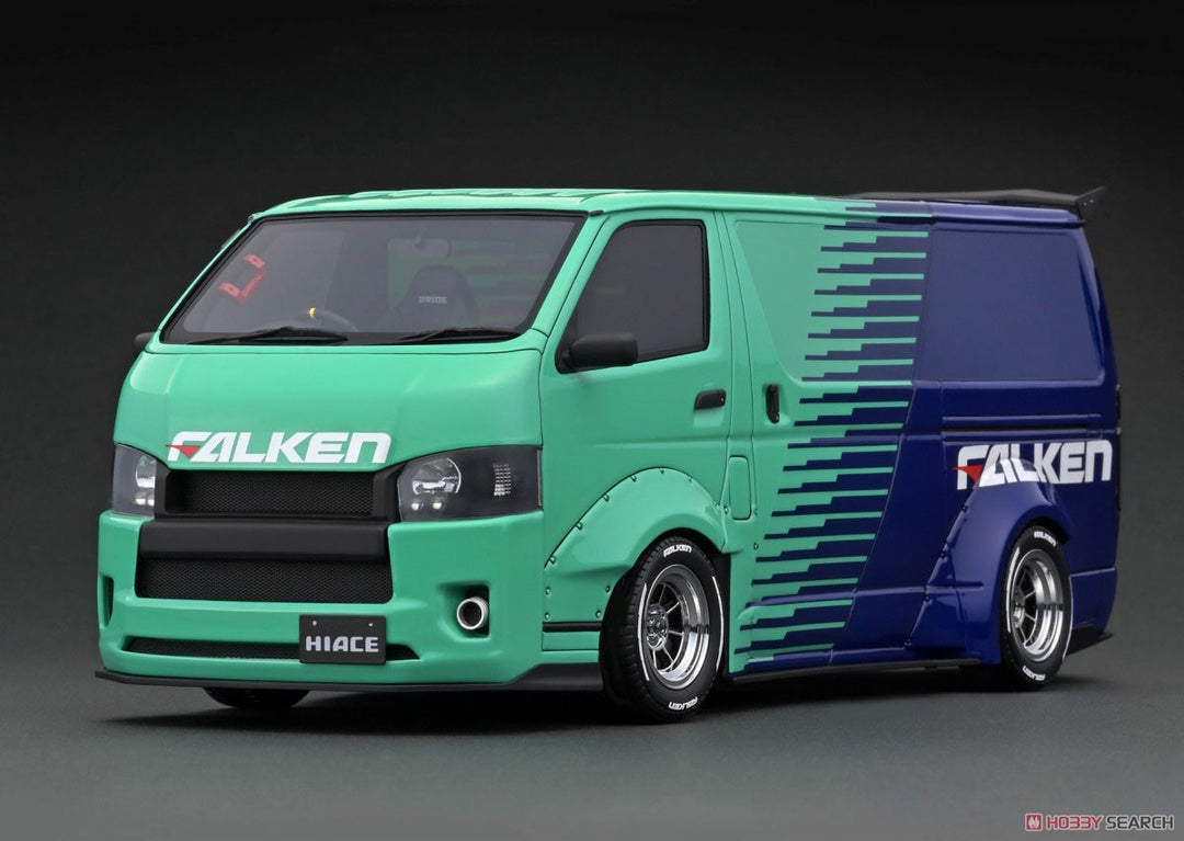 T･S･D WORKS HIACE Green/Blue (1/18 Scale)
