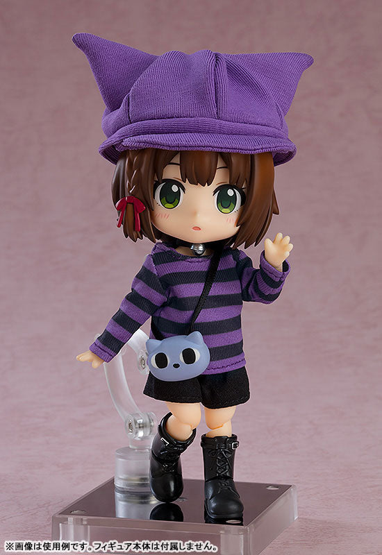 パーツ/ポシェット★ねんどろいどどーる おようふくセット にゃんこーで パープル ねんどろいどどーる おようふくセット にゃんこーで(パープル