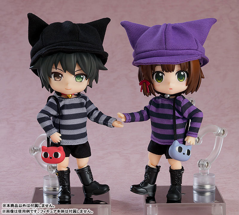 ねんどろいどどーる おようふくセット にゃんこーで(パープル