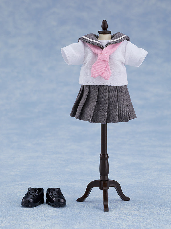 ねんどろいどどーる おようふくセット セーラー服 半袖(グレー)