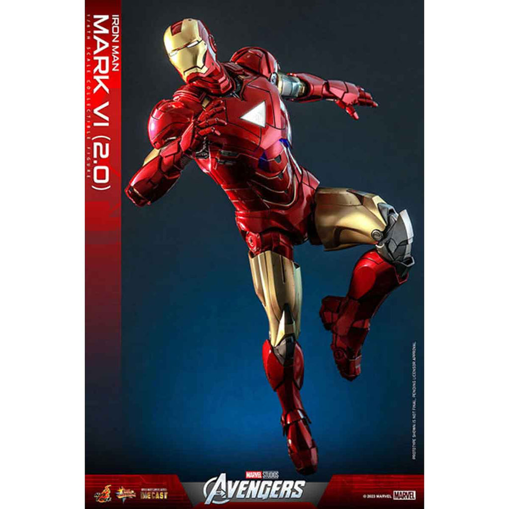 HotToys(ホットトイズ) アベンジャーズ アイアンマンマーク6（２.０版） ムービー・マスターピース ＤＩＥＣＡＳＴ 1/6スケール  塗装済み可動フィギュア