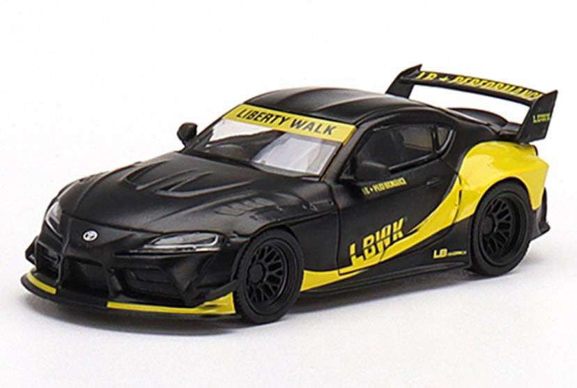 TSM(トゥルースケールミニチュアズ) LB★WORKS GR スープラ マットブラック(右ハンドル) 1/64スケール 塗装済みミニカー