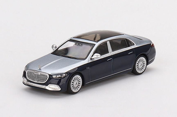 1/64 メルセデス マイバッハ S680 シーラスシルバー/ノーティカルブルーメタリック(左ハンドル)
