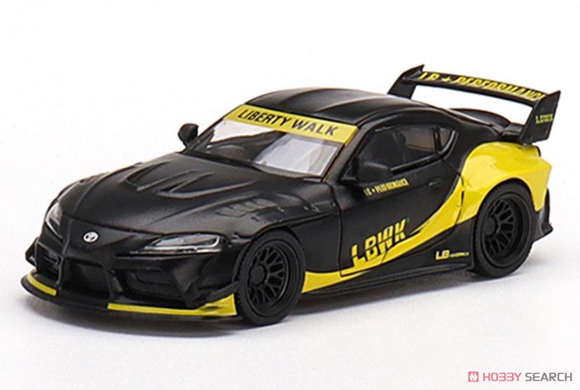 TSM(トゥルースケールミニチュアズ) LB★WORKS GR スープラ マットブラック(左ハンドル) 1/64スケール 塗装済みミニカー
