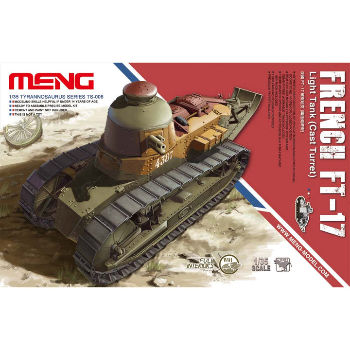 1/35 TS-008 フランス軽戦車 FT-17 (鋳造砲塔)
