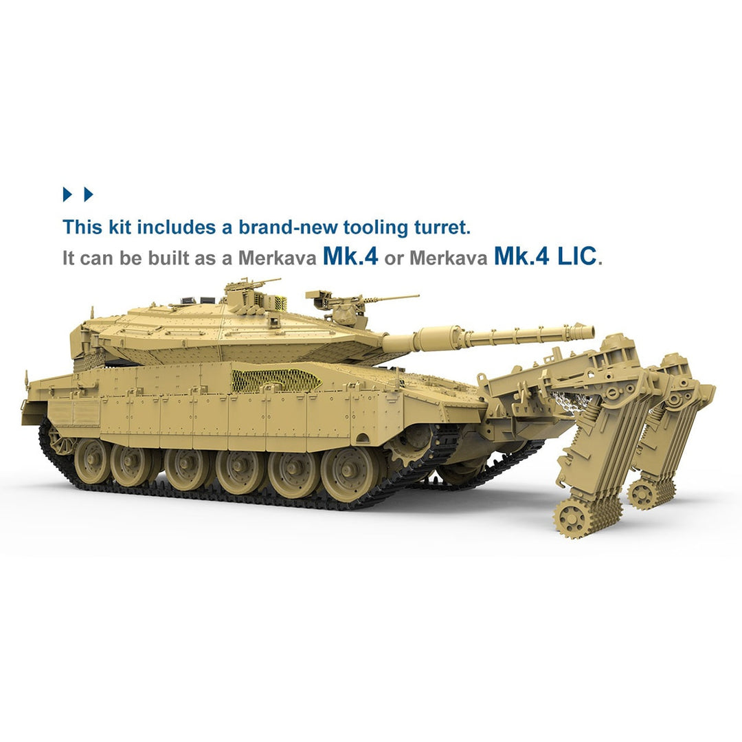 1/35 TS-049 イスラエル主力戦車メルカバMk.4/4 LIC、Nochri-Kai地雷処理システム搭載