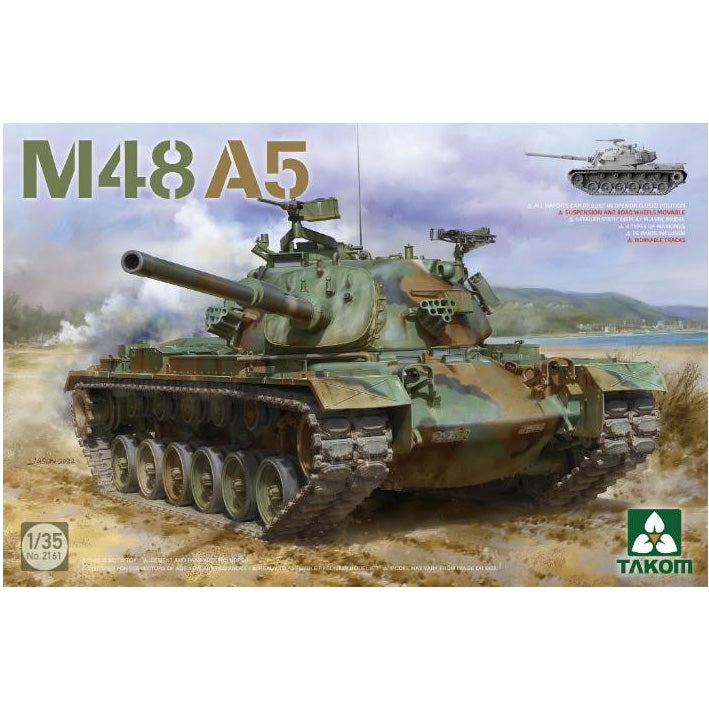TAKOM（タコム） M48A5 パットン 主力戦車 1/35スケール 塗装済みプラモデル