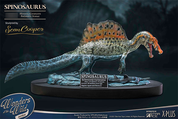エクスプラス ワンダーズ オブ ザ ワイルド スピノサウルス 1.0 ポリレジンスタチュー 塗装済みフィギュア