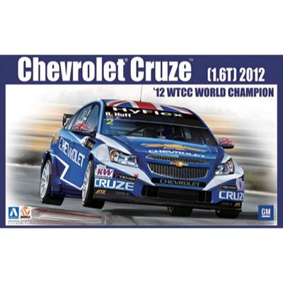 青島文化教材社(AOSHIMA) シボレー クルーズ(1.6T)’12 WTCC ワールドチャンピオン仕様 BEEMAX 1/24スケール 未塗装組立キット