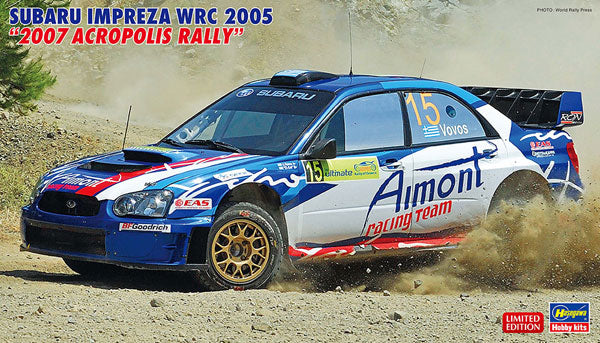 ハセガワ スバル インプレッサ WRC 2005 `2007 アクロポリス ラリー` 1/24スケール 未塗装組立キット