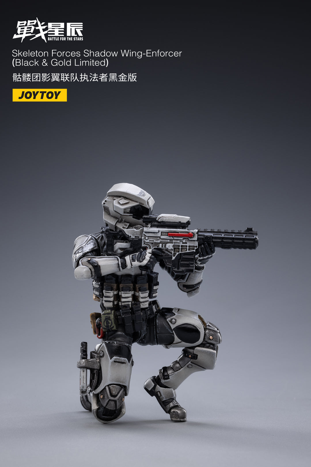 バトル フォー ザ スターズ スケルトンフォース シャドウ ウィング エンフォーサー (ブラック＆ゴールド リミテッド) 1/18スケール