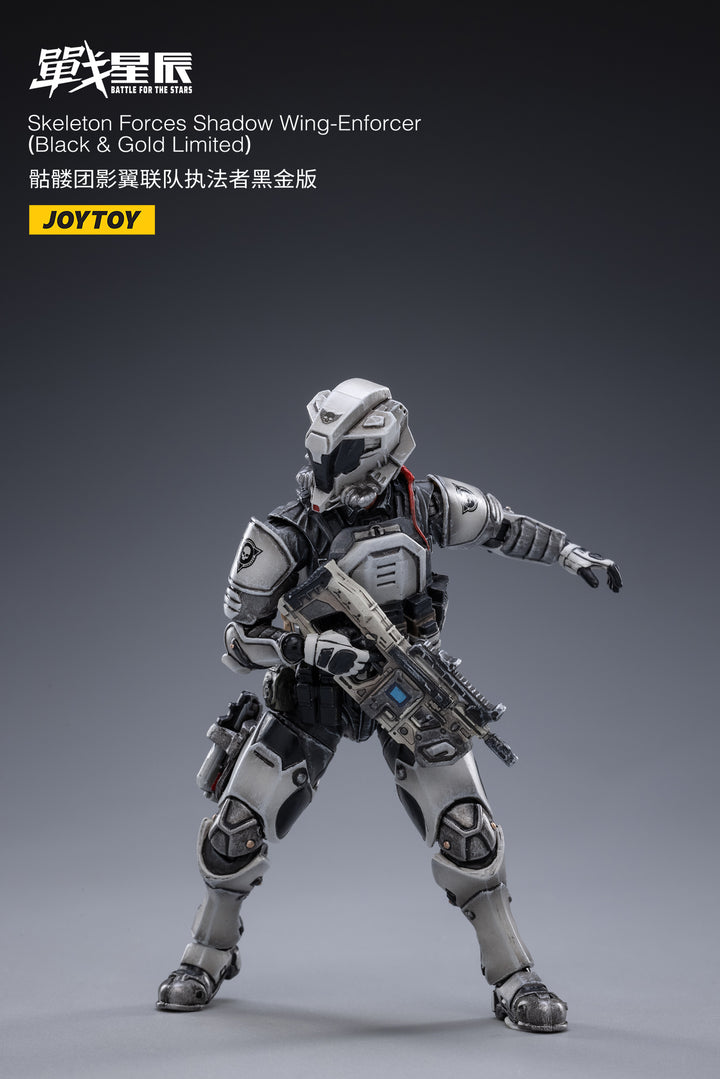バトル フォー ザ スターズ スケルトンフォース シャドウ ウィング エンフォーサー (ブラック＆ゴールド リミテッド) 1/18スケール