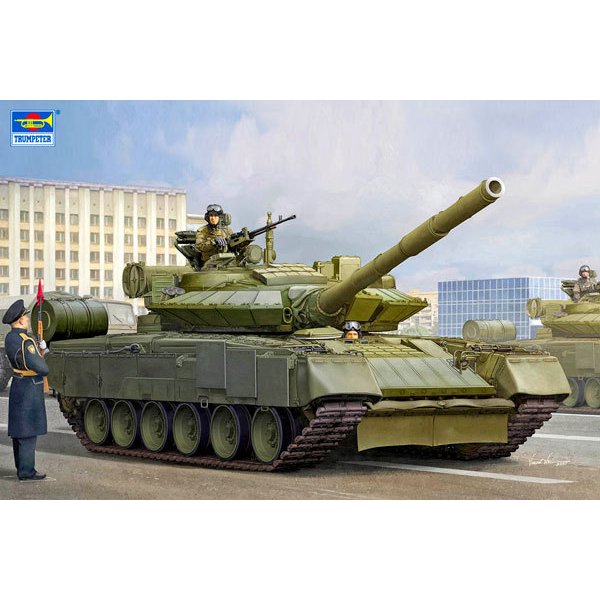 TRUMPETER（トランペッターモデル） ロシア連邦海軍歩兵 T-80BVM主力戦車 1/35スケール 未塗装組立キット
