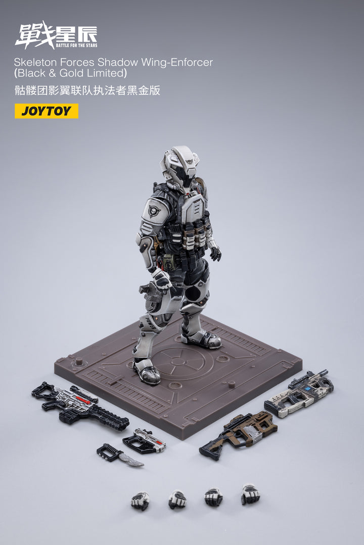バトル フォー ザ スターズ スケルトンフォース シャドウ ウィング エンフォーサー (ブラック＆ゴールド リミテッド) 1/18スケール
