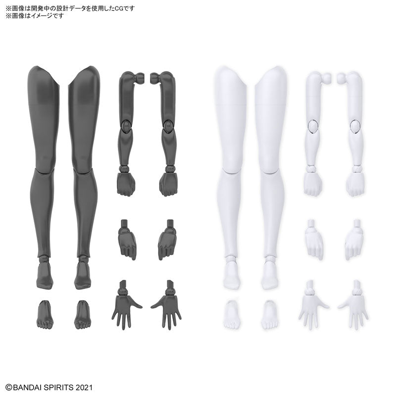 30MS オプションボディパーツ アームパーツ&レッグパーツ[ホワイト/ブラック]